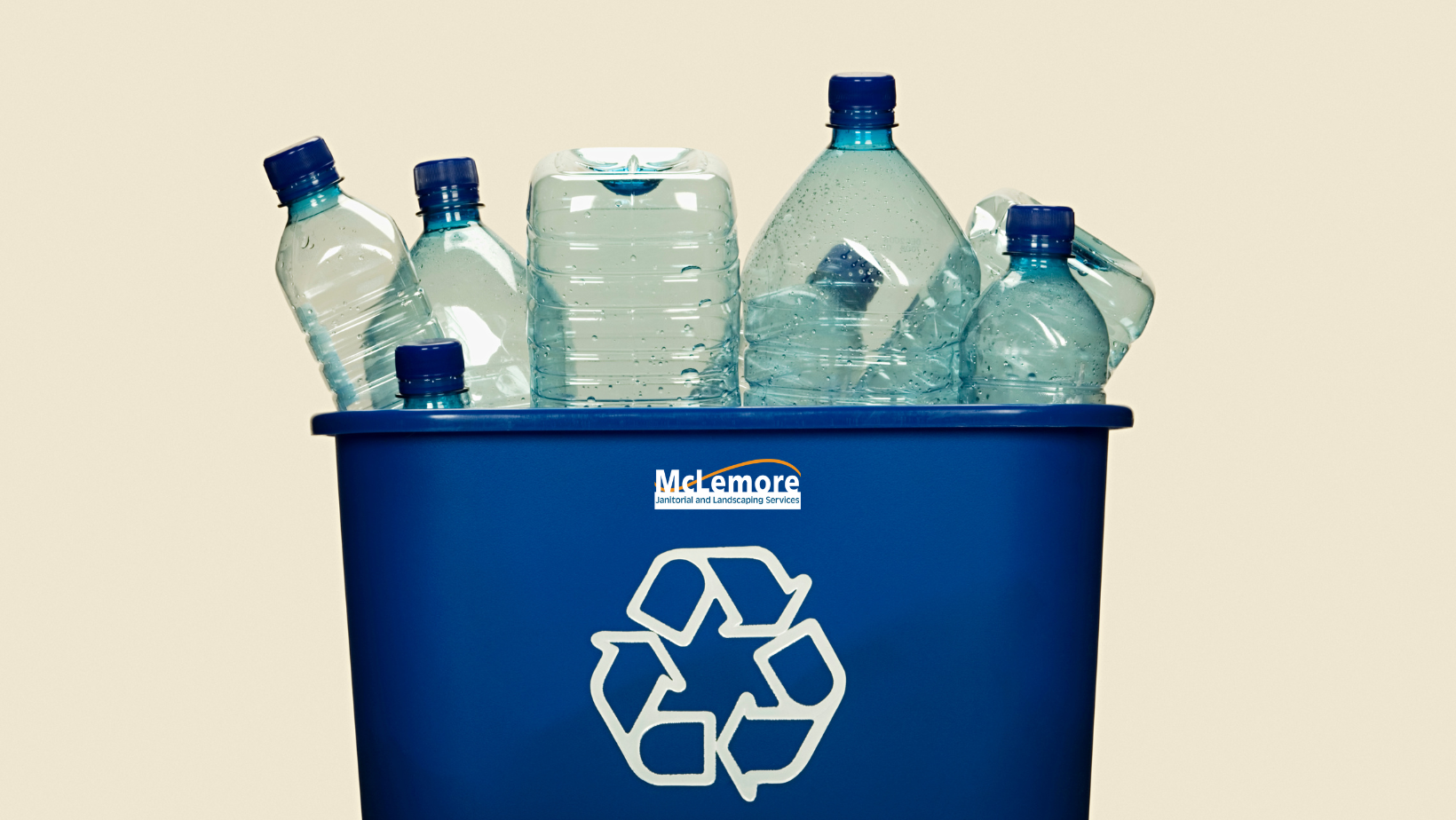 Plastic Bottles in Recyling can