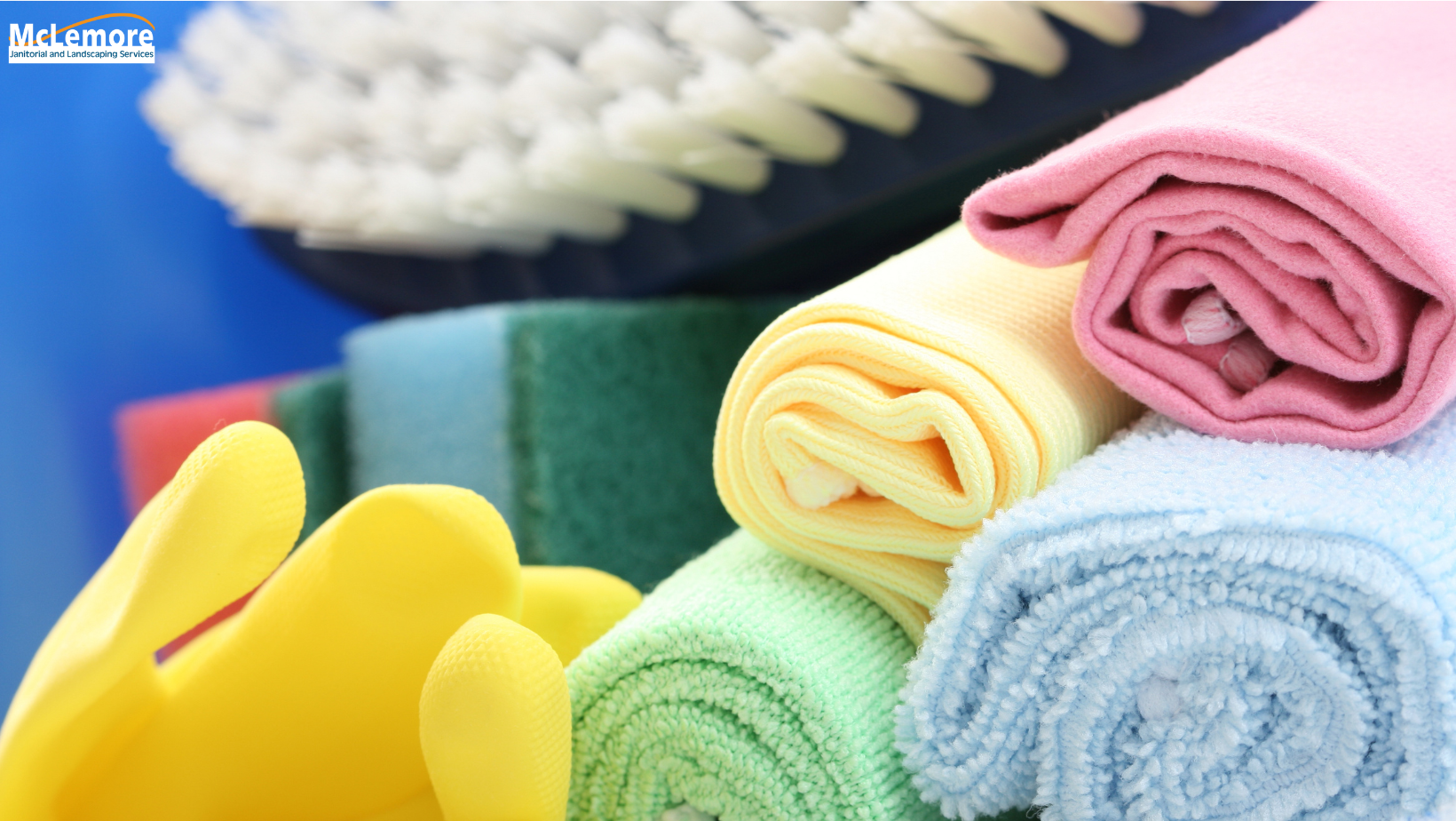 Rolled Up microfiber cleaning cloths